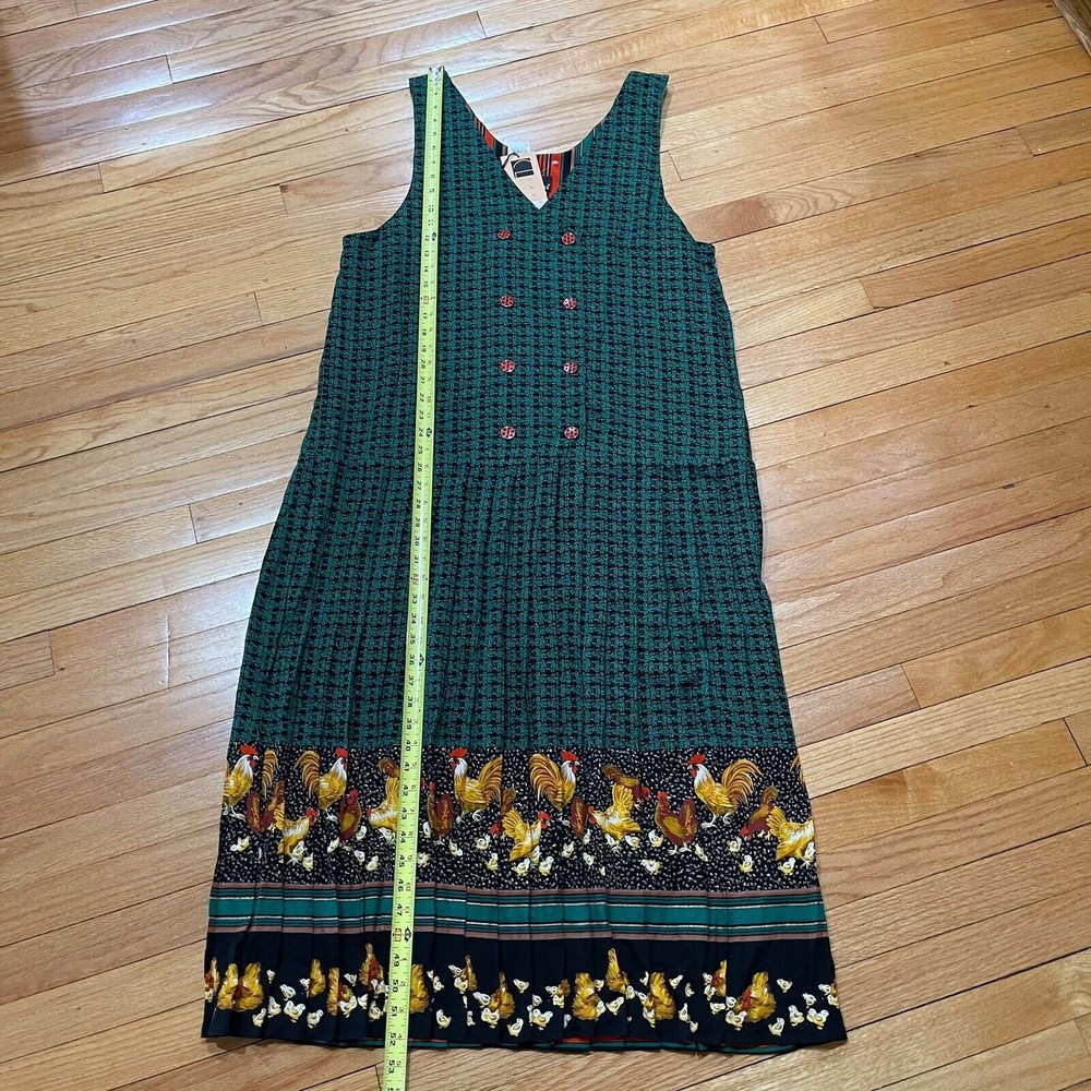 Vintage Carole Little Womens Maxi Jumper Dress 16 Country Cottagecore Granny NEW - Picture 6 of 10